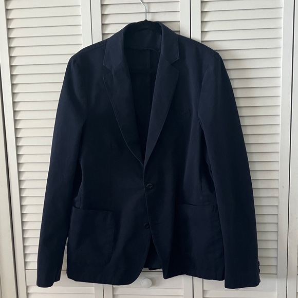 Officine General Classic Organic Cotton Men's Blazer in navy size 54
